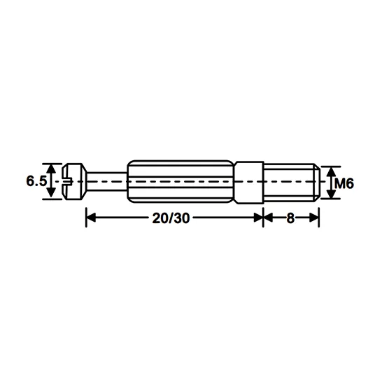 Brad Minifix Connecting Cam and Bolt 8sets