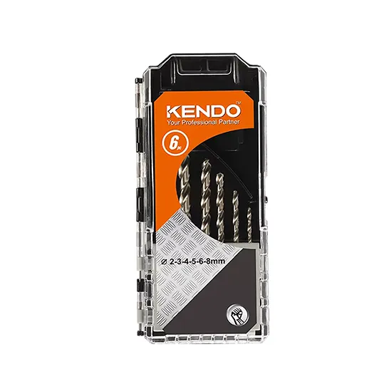 KENDO HSS Twist Drill Bit Set of 6pcs