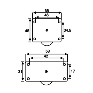 Brad Guide Roller Plastic