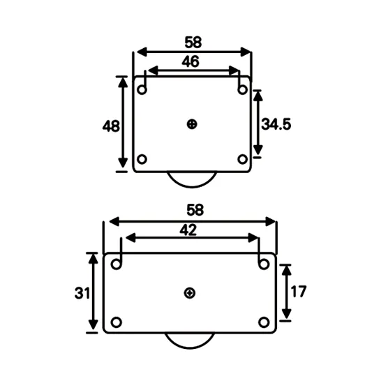 Brad Guide Roller Plastic