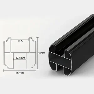 Brad Fittings Aluminum Pipe Black