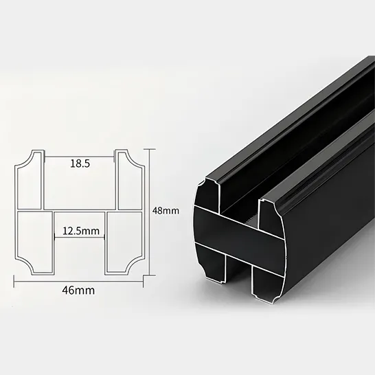 Brad Fittings Aluminum Pipe Black