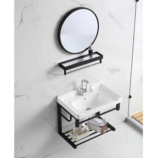 Cool Basin with Towel Rack and Mirror 600x400mm