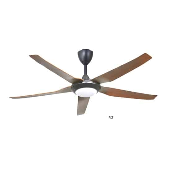 Lucia Ceiling Fan Iriz5B-56 Walnut 56in