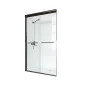 Cool Shower Door Clear Black Package 6mm