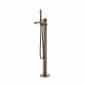 Cool Floor Standing Bath Mixer Brush Rose Gold