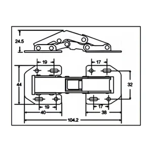 Brad BK Hinge (3in 4in)