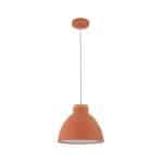 Drop Lamp HLHN8492M Matt Orange and Wood