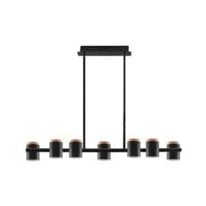 Drop Lamp HLHN8474 Matt Black and Wood