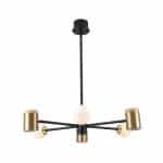 Drop Lamp HLHN8491 Matt Black and Brass