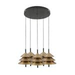 Drop Lamp HLHN8517S-5Y Black andBrass