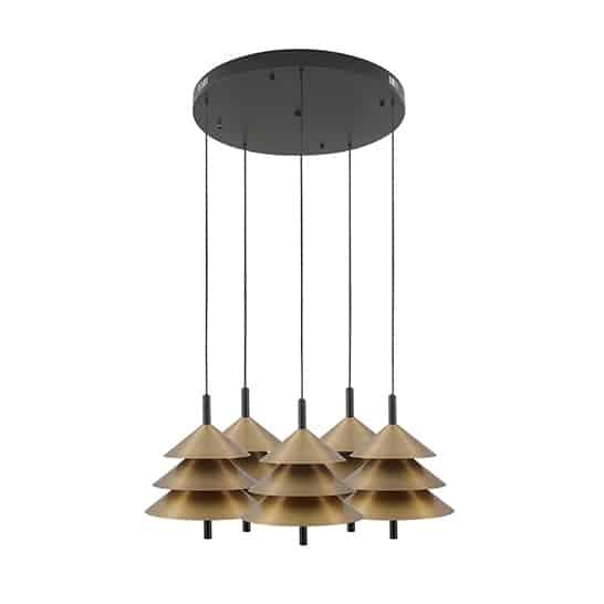 Drop Lamp HLHN8517S-5Y Black andBrass
