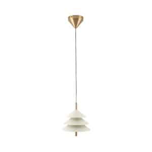 Drop Lamp HLHN8517S Beige and Brass
