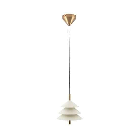 Drop Lamp HLHN8517S Beige and Brass