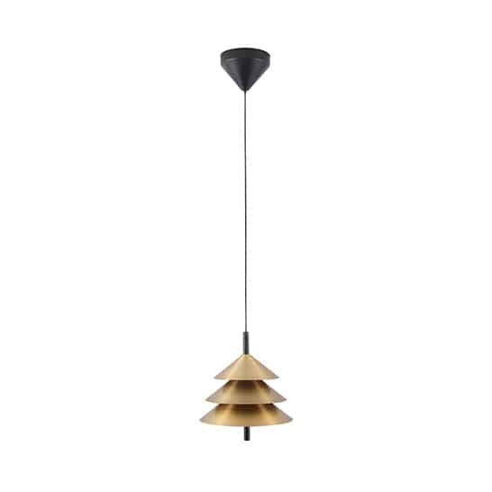 1049085 Drop Lamp HLHN8517S Black and Brass