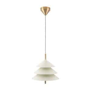 Drop Lamp HLHN8517M Beige and Brass