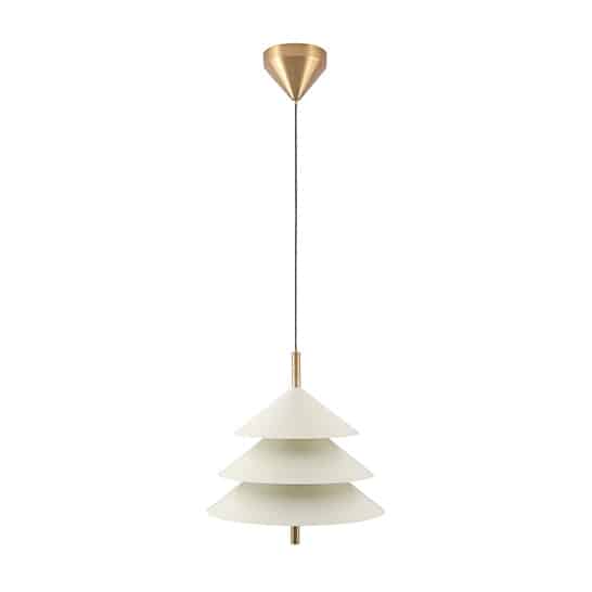 Drop Lamp HLHN8517M Beige and Brass
