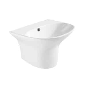 Cool Harper 1-pc Lavatory with Half Pedestal