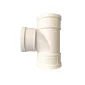 MG PVC Gutter Round Pipe Equal Tee D75mm