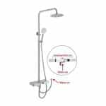 Cool Shower Set Satin SS304 (PX-315)