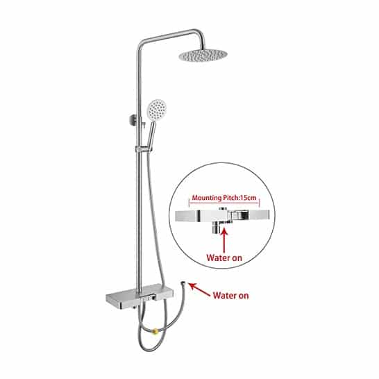 Cool Shower Set Satin SS304 (PX-315)