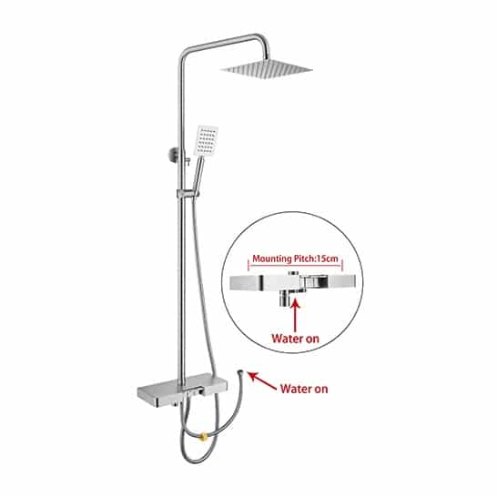 Cool Shower Set Satin SS304 (PX-316)