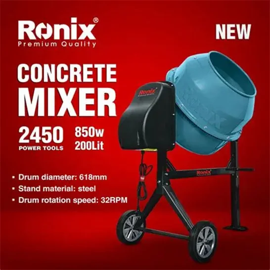 Ronix 2450 Concrete Mixer 200L