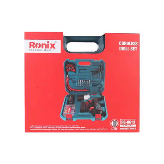 Ronix RS-8613 Cordless Drill Set 1.5Ah