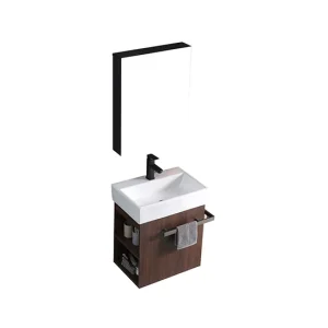 Cool Bathroom Furniture Wood Veneer 535x365x625mm