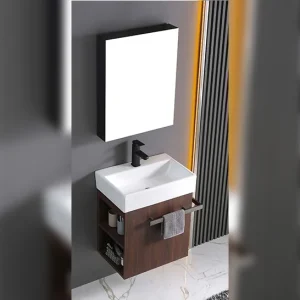 Cool Bathroom Furniture Wood Veneer 535x365x625mm