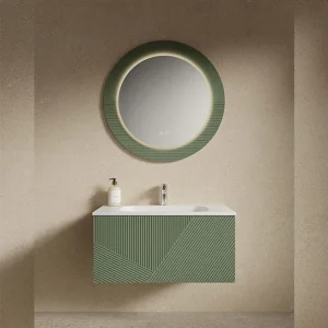 Cool Bathroom Furniture Wood Veneer 800x510x550mm - Image 2
