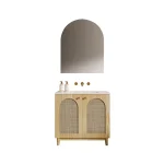 Cool Wood Harvest Veneer Bathroom Furniture 740x455x850mm