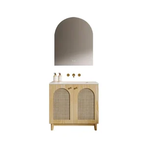 Cool Wood Harvest Veneer Bathroom Furniture 740x455x850mm