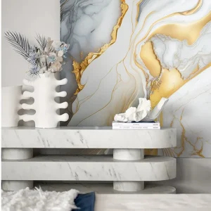 ADCO Wall UV Board Marble White Gold