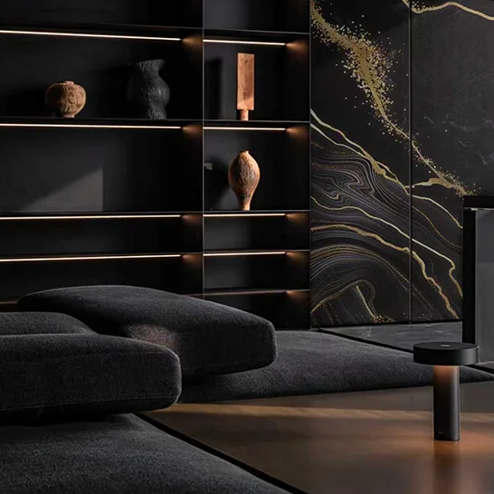 ADCO Wall UV Board Marble Black Gold