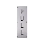 Brad Pull Sign 4x12in