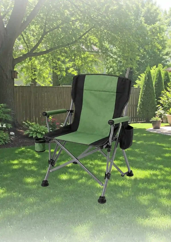Folded Chair with Bag Grey 95x54cm