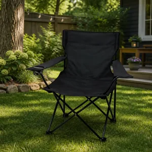 Folded Chair Green with Bag 77x84cm