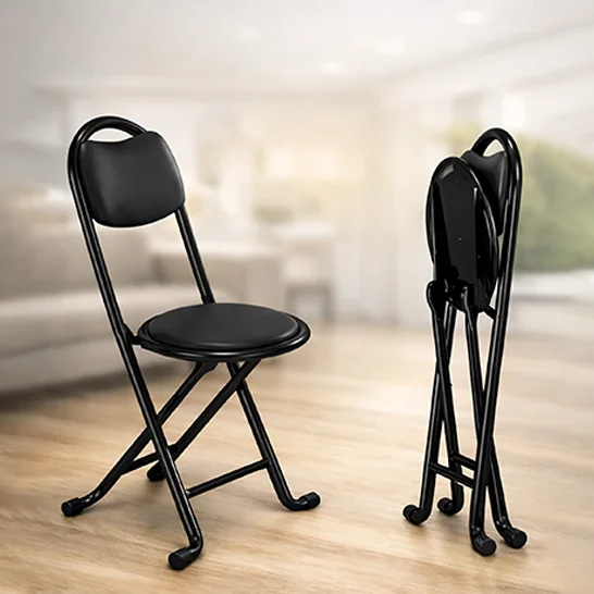 EZ Home Folded Chair 1321 BlackMaterial: IRON+OXFORD CLOTH