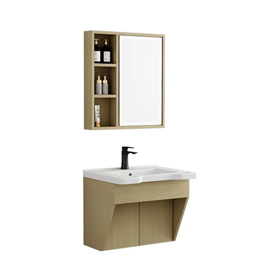Cool Bathroom Furniture PVC Natural Oak 600x500x450mm
