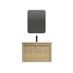 Cool Bathroom Furniture PVC Film Oak 750x460x500mm