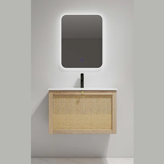 Cool Bathroom Furniture PVC Film Oak 750x460x500mm