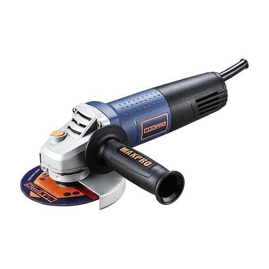 MAXPRO Angle Grinder MPAG710/100R: Powerful grinding performance - Angle grinder in action, cutting through metal