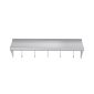 Kitchen Pro Wall Shelf With Hooks SS
