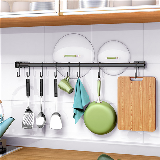 Kitchen Pro Wall Hook Rack Black - Cebu Home and Builders Centre