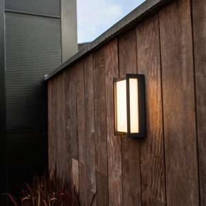 LUTEC SMART Qubo Wall Lamp Dark Grey