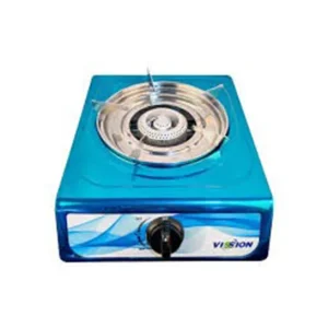 Vission Gas Stove Cast Iron Burner Stainless Top Panel Single