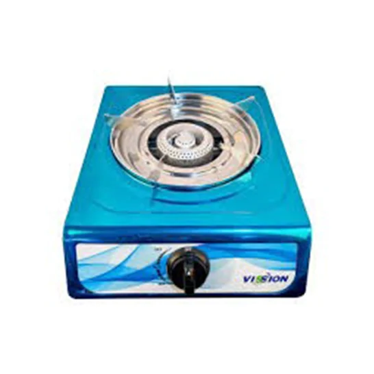 Vission Gas Stove Cast Iron Burner Stainless Top Panel Single